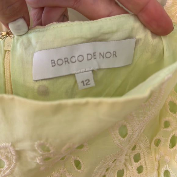 BORGO DE NOR
NINET BRODERIE ANGLAISE MAXI DRESS IN YELLOW size 6 US - Picture 11 of 13